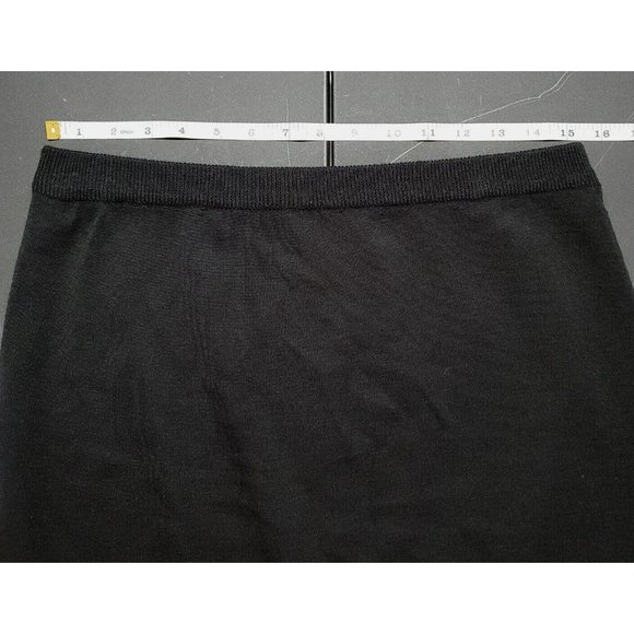 Evan Picone Dress Women's Wool Acrylic Blend Knit Pencil Skirt Size Medium Black - Picture 9 of 12